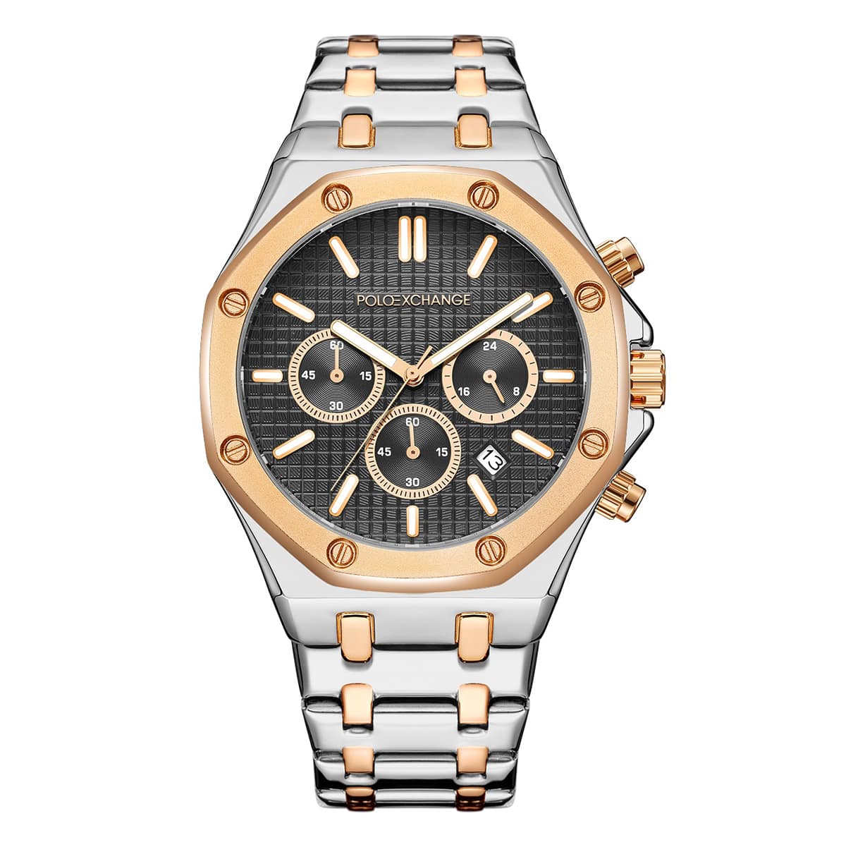 MONTRE POLOEXCHANGE HOMME CHRONO ACIER